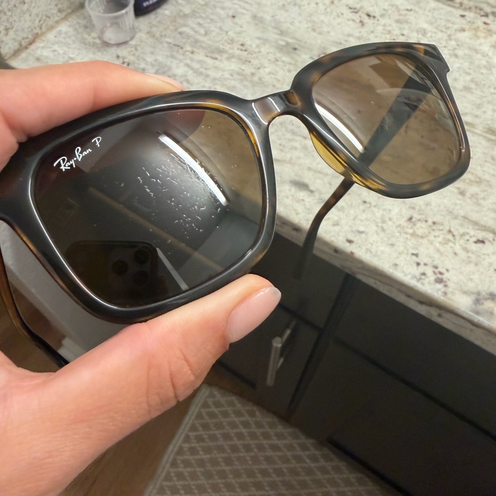 Ray-Ban Brown Square Sunglasses - Picture 3 of 4